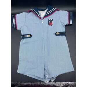 Vintage Baby Navy Outfit Size 6-9 months